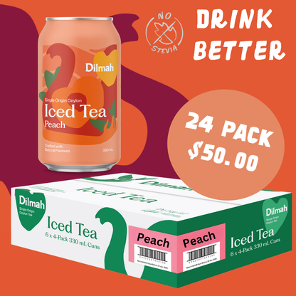 Dilmah Natural Iced Tea Peach 12 Pack