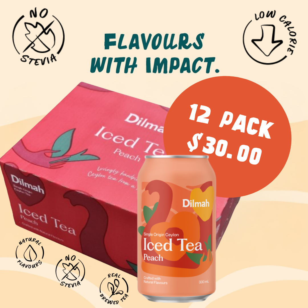 Dilmah Natural Iced Tea Peach 12 Pack
