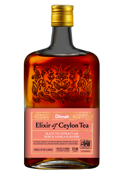 Dilmah Natural Tea Extract - Rose & Vanilla 375ml 6 Bottles
