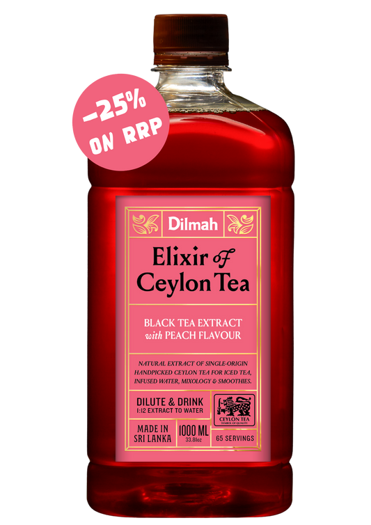 Dilmah Natural Ceylon Tea Extract Peach 1 Ltr 6 Bottles