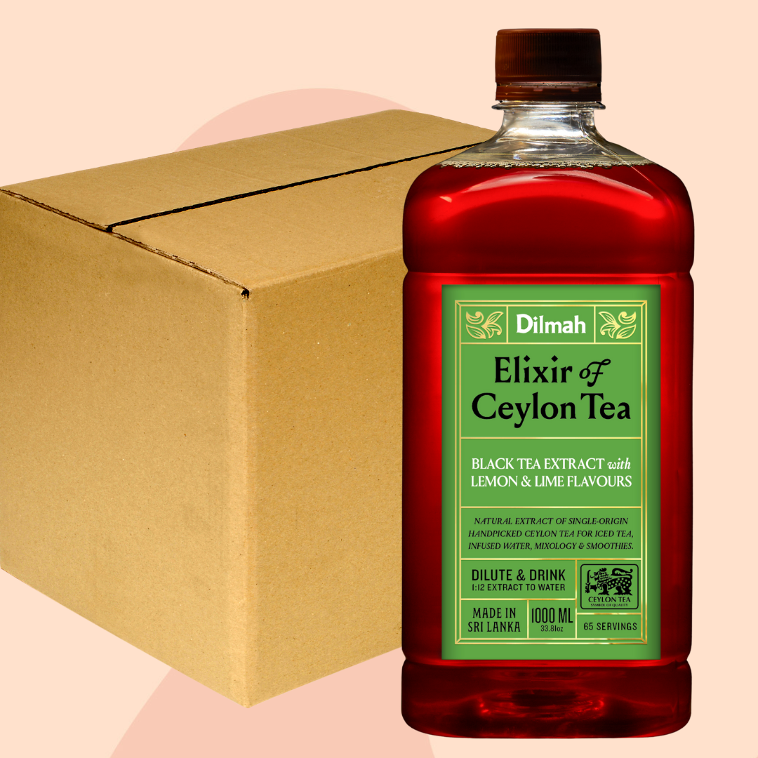 Dilmah Natural Ceylon Tea Extract Lemon & Lime 1 Ltr  6 Bottles