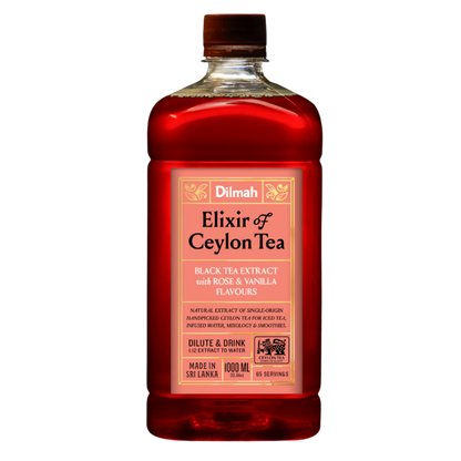 Dilmah Natural Ceylon Tea Extract Rose & Vanilla 1 Ltr  6 Bottles