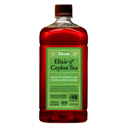Dilmah Natural Ceylon Tea Extract Lemon & Lime 1 Ltr  6 Bottles