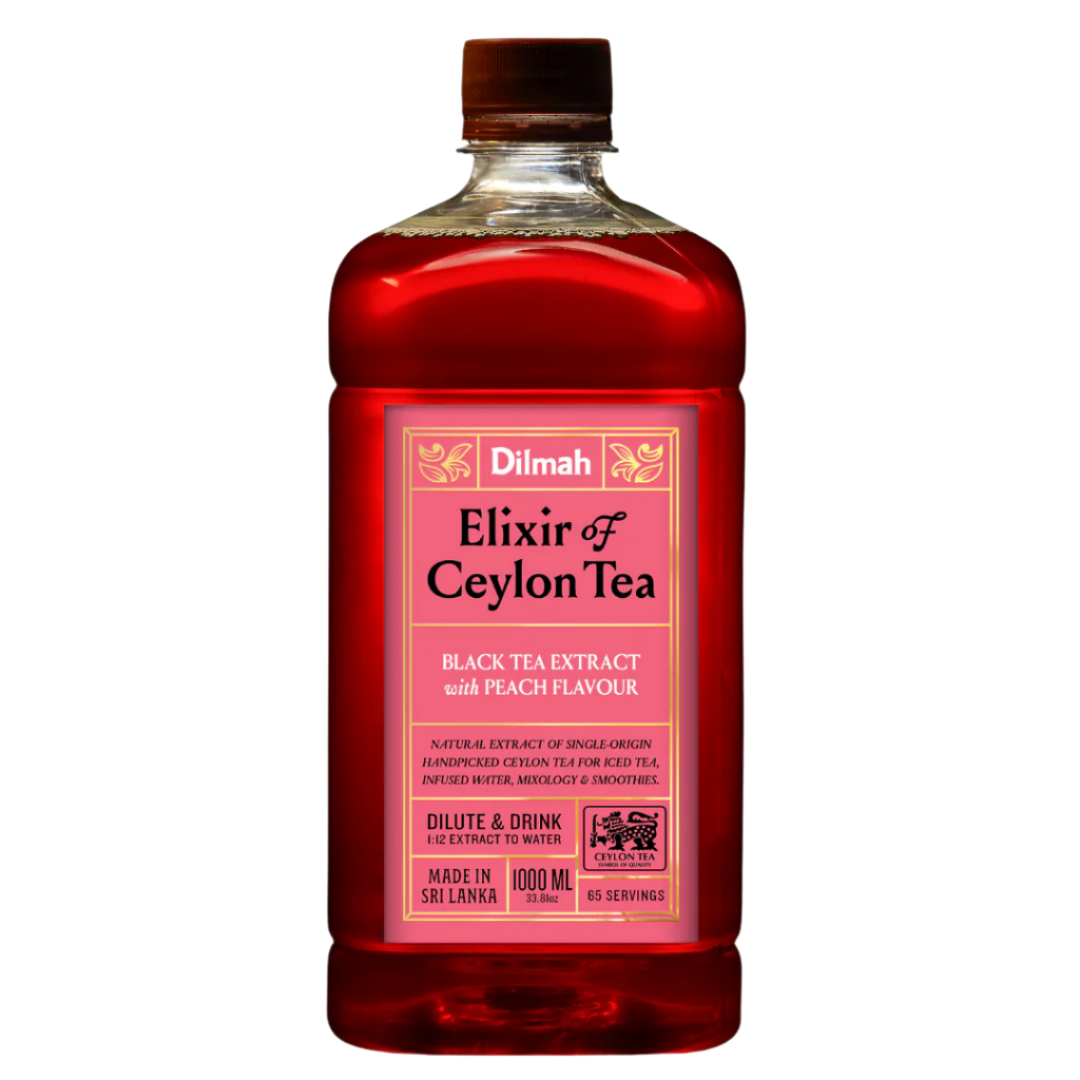 Dilmah Natural Ceylon Tea Extract Peach 1 Ltr 6 Bottles
