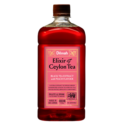 Dilmah Natural Ceylon Tea Extract Peach 1 Ltr 6 Bottles