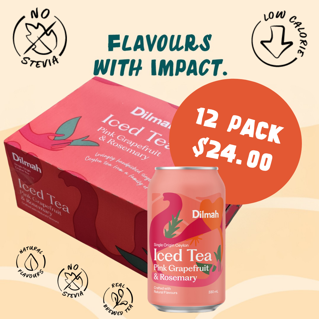 Dilmah Natural Iced Tea Pink Grapefruit & Rosemary 24 Pack