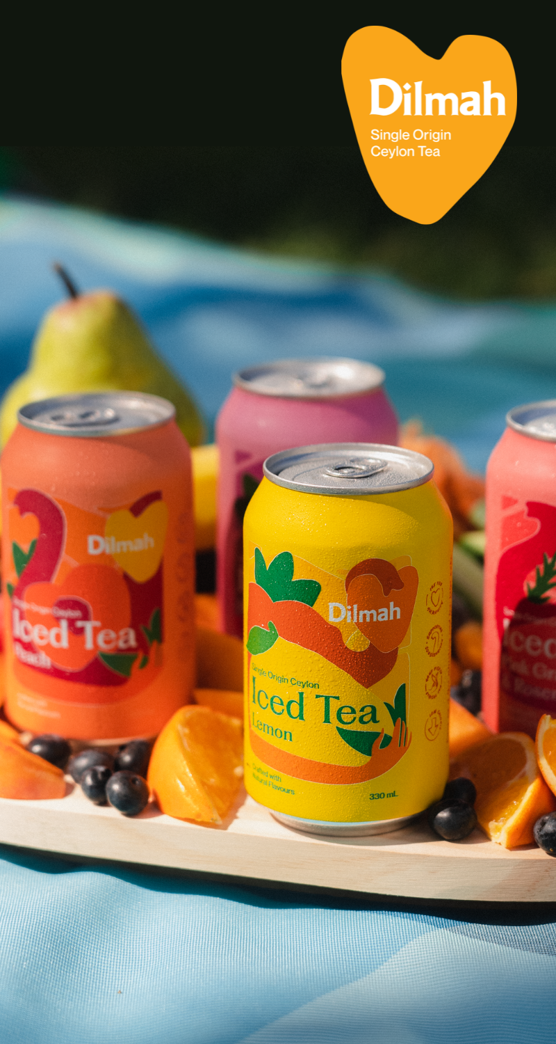 Dilmah Natural Iced Tea Pink Grapefruit & Rosemary 24 Pack