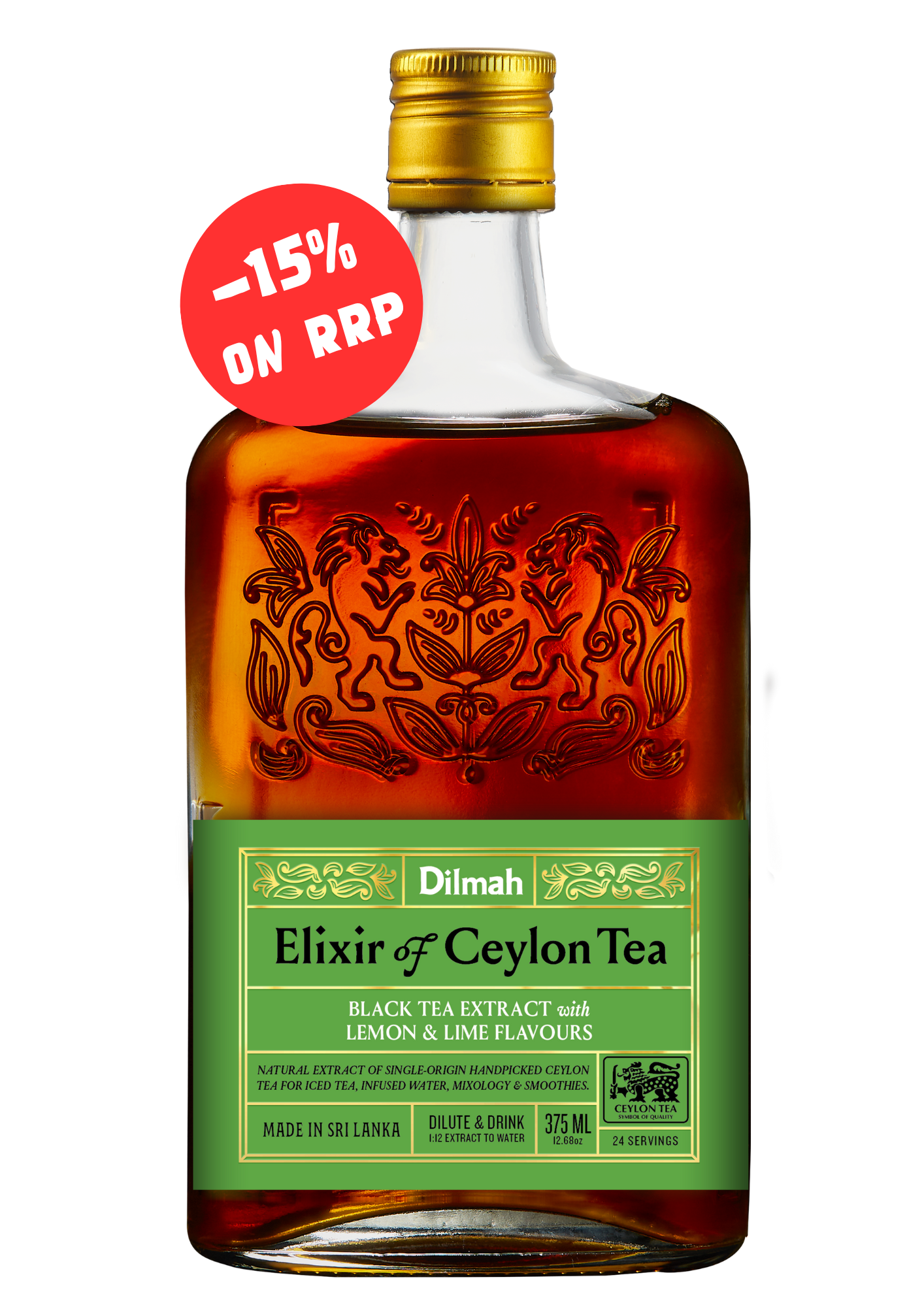 Dilmah Natural Tea Extract Lemon & Lime 375ml