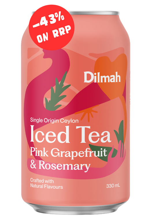 Dilmah Natural Iced Tea Pink Grapefruit & Rosemary 24 Pack