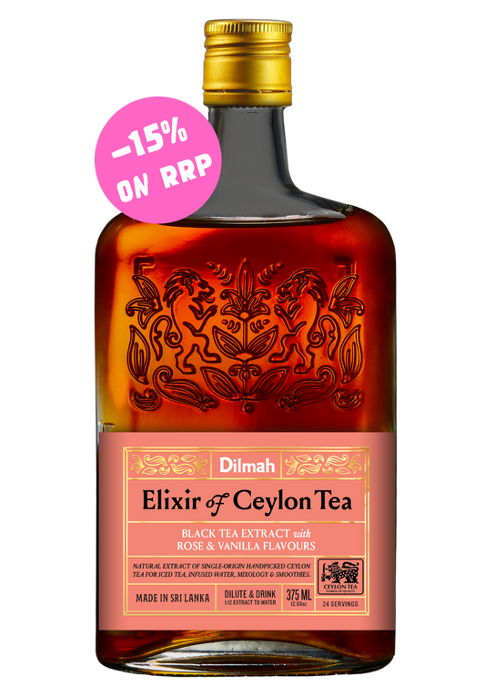 Dilmah Natural Tea Extract - Rose & Vanilla 375ml 6 Bottles