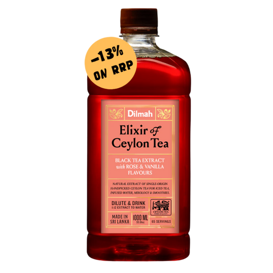 Dilmah Natural Ceylon Tea Extract Rose & Vanilla 1 Ltr  6 Bottles
