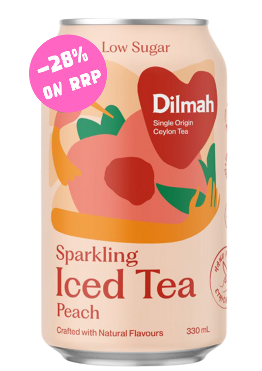 Dilmah Low Sugar Sparkling Natural Peach