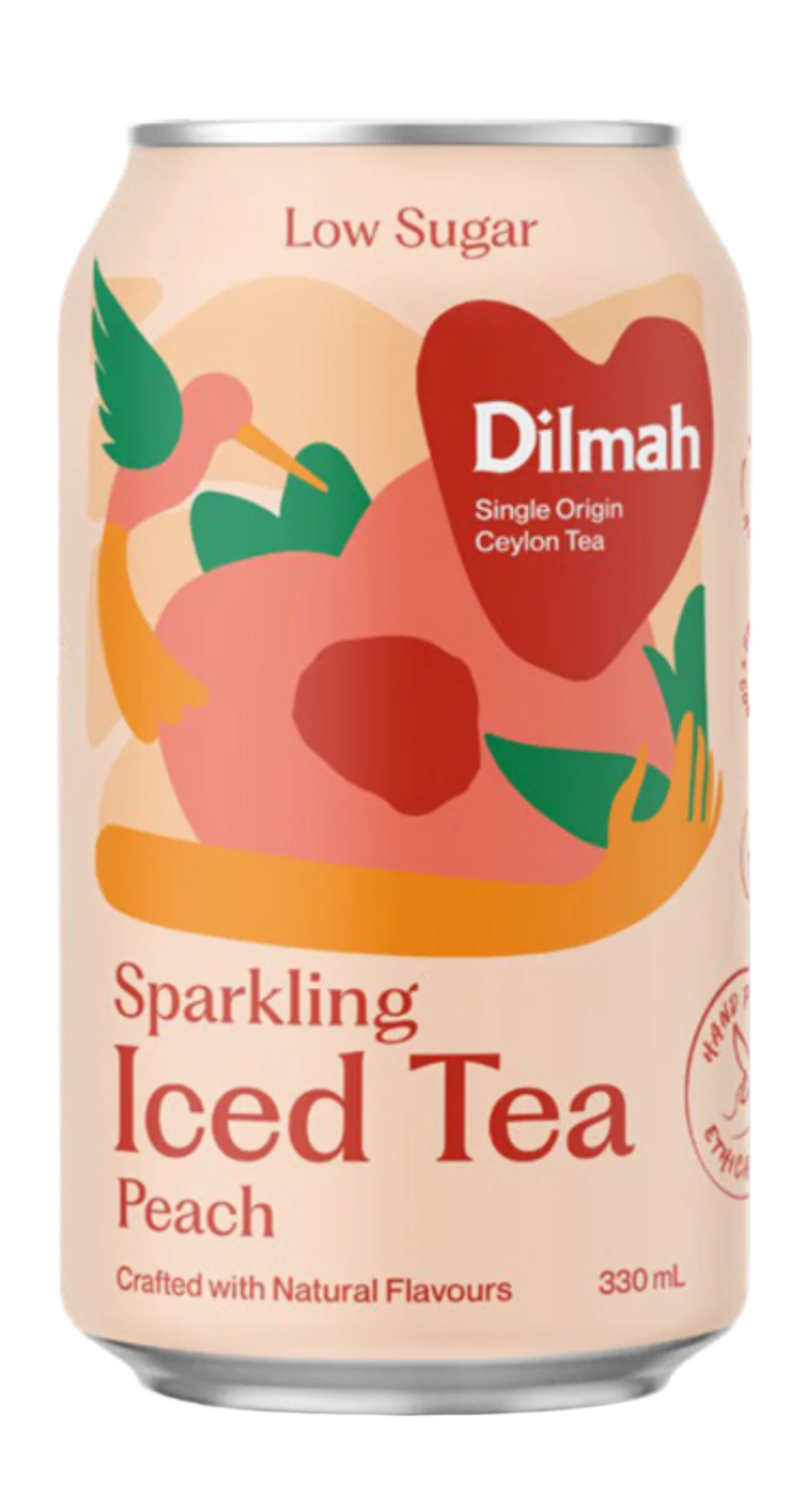 Dilmah Low Sugar Sparkling Natural Peach