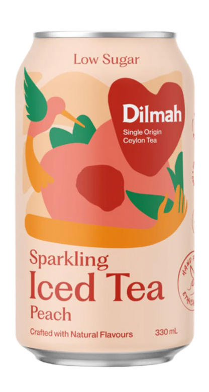 Dilmah Low Sugar Sparkling Natural Peach
