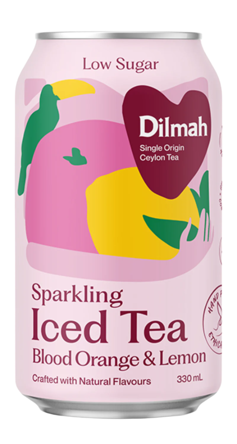 Dilmah Low Sugar Sparkling Natural Blood Orange & Lemon
