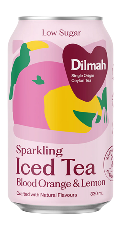 Dilmah Low Sugar Sparkling Natural Blood Orange & Lemon